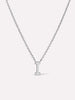 Silver Initial Necklace - Letter Necklace