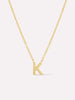 Gold Initial Necklace - Letter Necklace