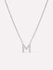 Silver Initial Necklace - Letter Necklace