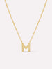 Gold Initial Necklace - Letter Necklace