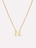 Gold Initial Necklace - Letter Necklace