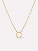 Gold Initial Necklace - Letter Necklace