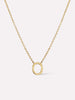 Gold Initial Necklace - Letter Necklace