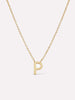 Gold Initial Necklace - Letter Necklace
