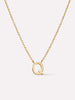 Gold Initial Necklace - Letter Necklace