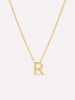 Gold Initial Necklace - Letter Necklace