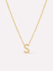 Gold Initial Necklace - Letter Necklace