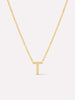 Gold Initial Necklace - Letter Necklace
