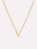 Gold Initial Necklace - Letter Necklace
