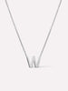 Silver Initial Necklace - Letter Necklace