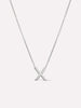 Silver Initial Necklace - Letter Necklace