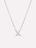 Silver Initial Necklace - Letter Necklace
