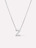Silver Initial Necklace - Letter Necklace