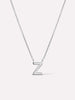 Silver Initial Necklace - Letter Necklace