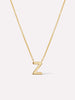 Gold Initial Necklace - Letter Necklace