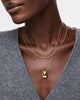 Gold Pendant Necklace - Pebble