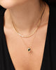 Gold Pendant Necklace - Pebble Mini