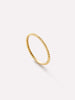 Gold Band Ring - Gold Bead Ring