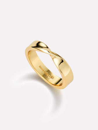 Ana Luisa Jewelry Rings Medium Bands Gold Band Ring Eliora Gold