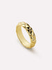 Ana Luisa Jewelry Rings Medium Bands Quilted Ring Zeta Gold