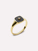 Ana Luisa Jewelry Rings Statement Rings Gold Signet Ring Amara Black Gold
