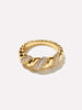 Ana Luisa Jewelry Rings Statement Rings Rope Ring Rope Pave Gold