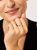 Gold Band Ring - Gold Signet Ring