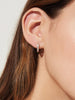 Pavé Huggie Hoops - Suzanne Medium