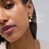 Pearl Huggie Hoops - Frida