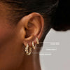 Twisted Hoop Earrings - Paris Small
