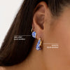 Statement Earrings - Dakota Marble Blue