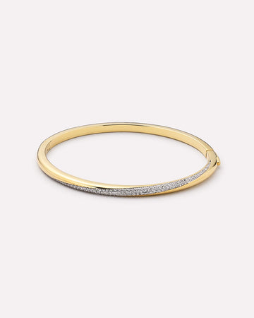 Gold Bangle Bracelet - Kira Bracelet