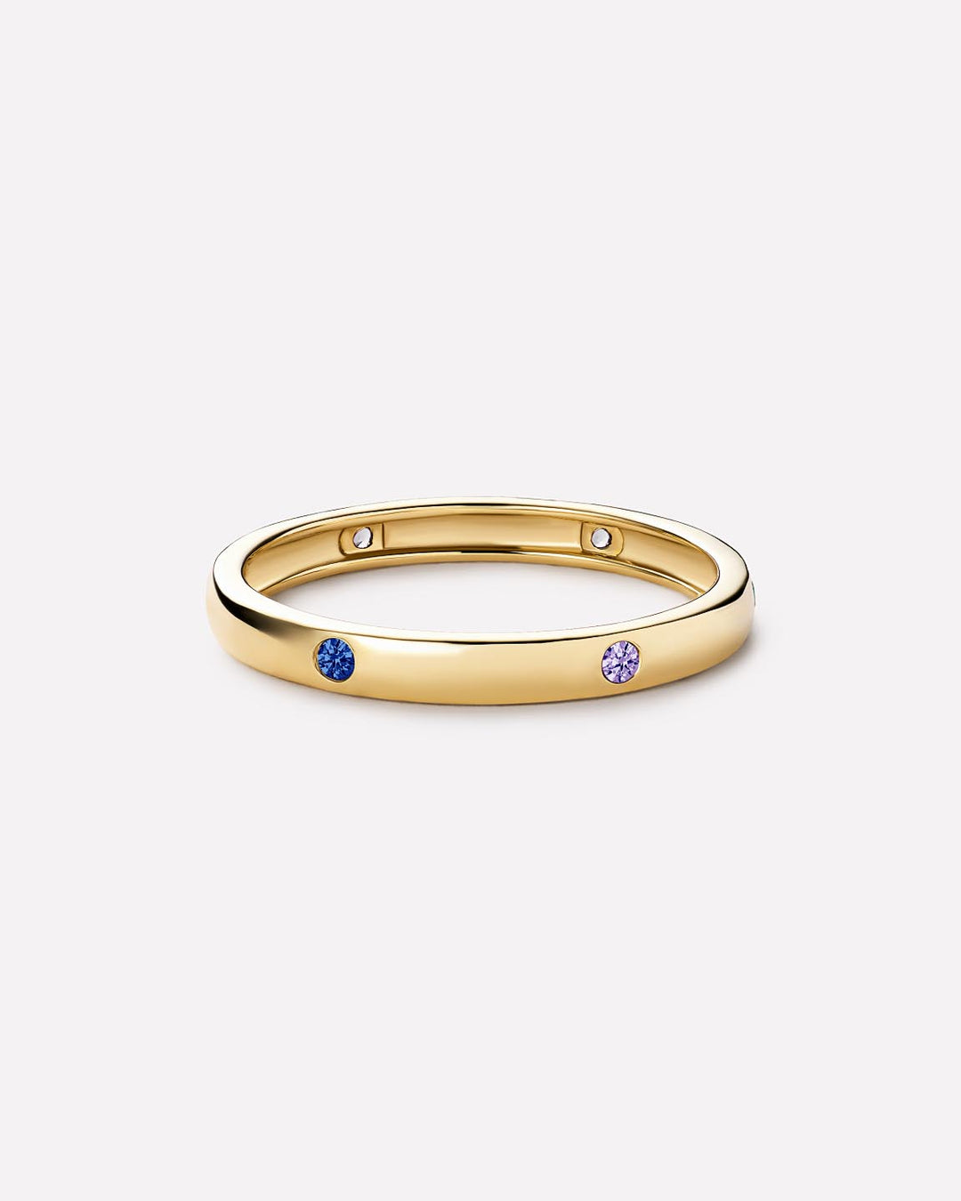 Birthstone Jewelry - 6 Stone Station Birthstone Ring