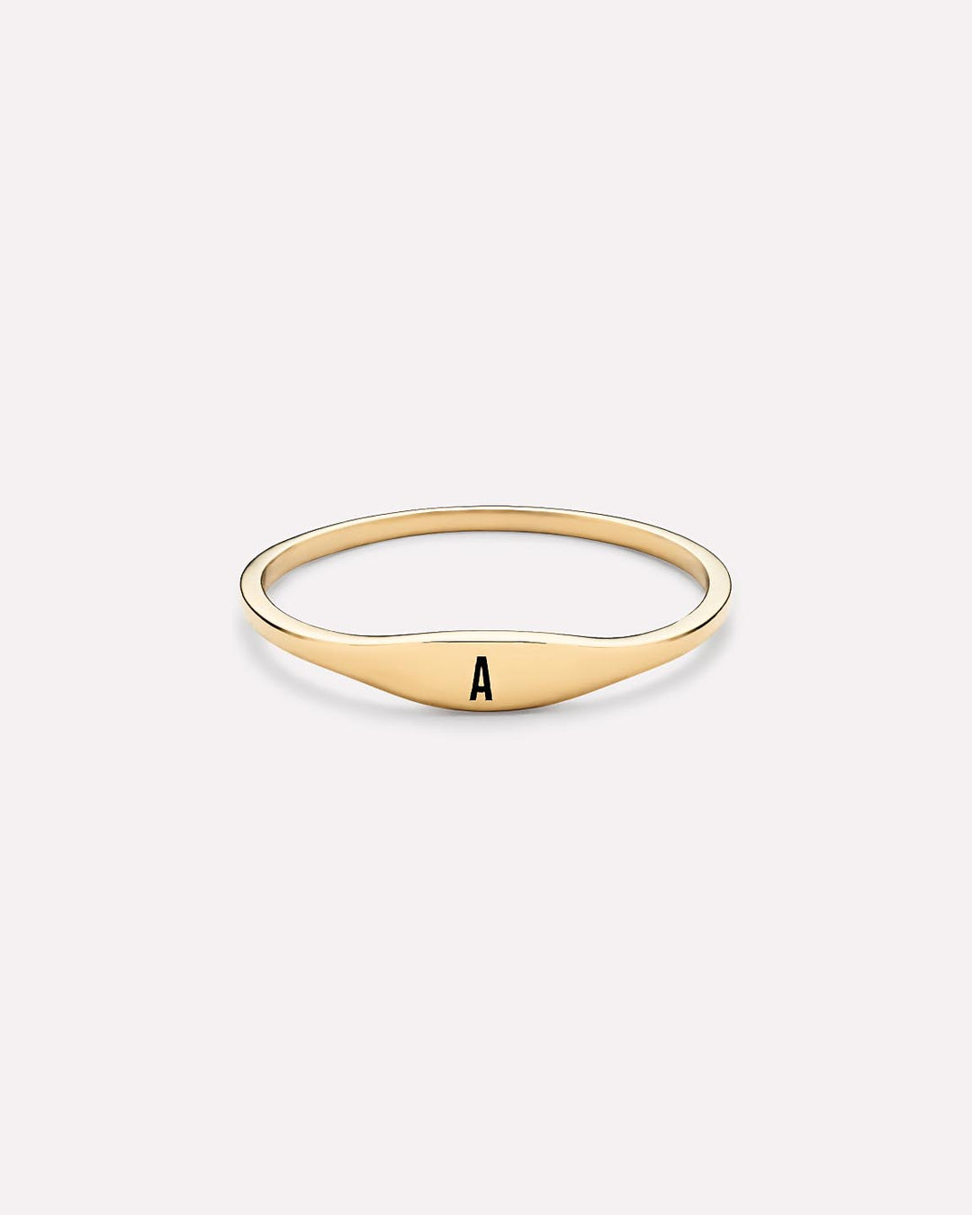Signet Ring - Personalized Slim Signet Ring