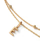 Gold Letter Necklace BL - Gold Layered Letter Necklace - E