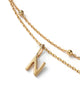 Gold Letter Necklace BL - Gold Layered Letter Necklace - N