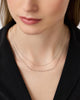Layered Necklace BL - White Gold Layered Necklace