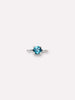 Silver Charms - Silver London Blue Topaz Connector Charm