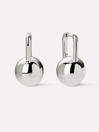 Statement Earrings - Perry Silver