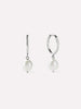 Pearl Hoops - Medium Frida Silver