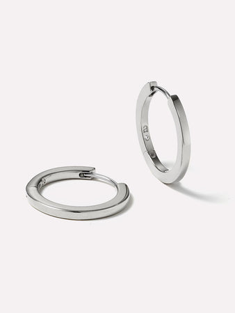 Huggie Hoops - Huggie Hoops Medium Silver