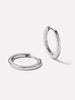 Huggie Hoops - Huggie Hoops Medium Silver