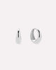 Silver Earrings - Nate Medium Silver