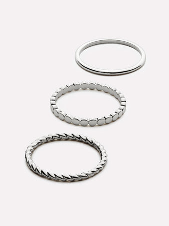 Ring Set - Adrianna Set Silver