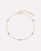Solid Yellow Gold - Alexandrite Birthstone Station Bracelet