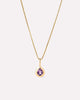 Solid Gold Amethyst Blue Sapphire Blue Topaz Yellow Citrine Semi Precious Stones Birthstones Pendant Necklaces For Women Ana Luisa Teardrop Necklace Amethyst