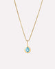 Solid Gold Amethyst Blue Sapphire Blue Topaz Yellow Citrine Semi Precious Stones Birthstones Pendant Necklaces For Women Ana Luisa Teardrop Necklace Blue Topaz