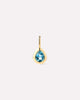 Solid Yellow Gold Birthstone - Teardrop Charm