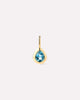 Solid Gold Amethyst Blue Sapphire Blue Topaz Yellow Citrine Semi Precious Stones Birthstones Pendants Necklace Charms For Women Ana Luisa Teardrop Charm Blue Topaz