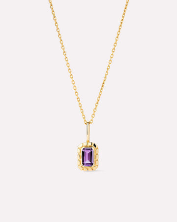Solid Gold Amethyst Green Sapphire Blue Topaz White Sapphire Semi Precious Stones Pendant Necklaces For Women Ana Luisa Heirloom Necklace Amethyst